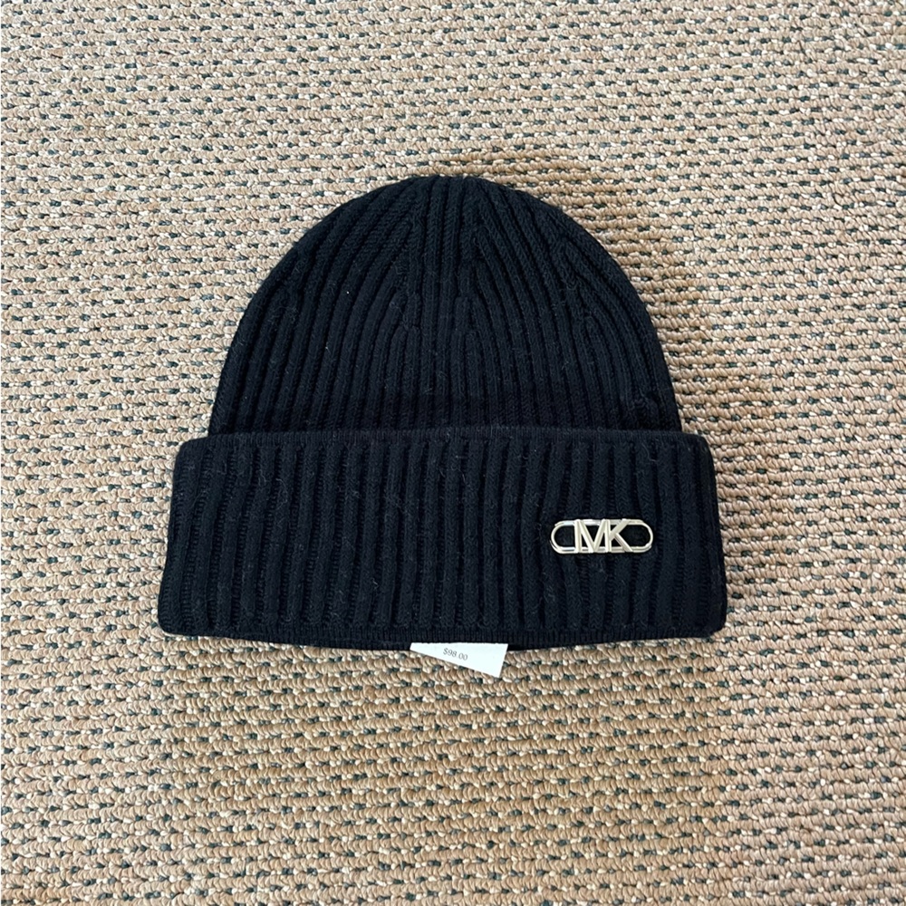 Michael Kors Black Knit Beanie
